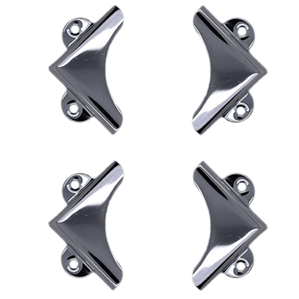 chrome mirror clips