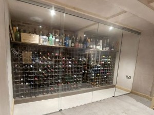 Brisa Sliding Door System Adds Elegance to Wine Cellar