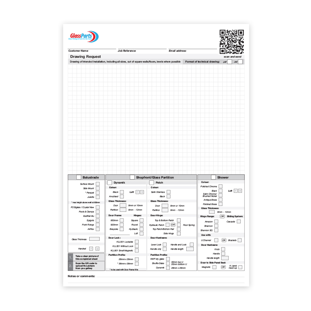 Drawing Request Form  - Refill Pad