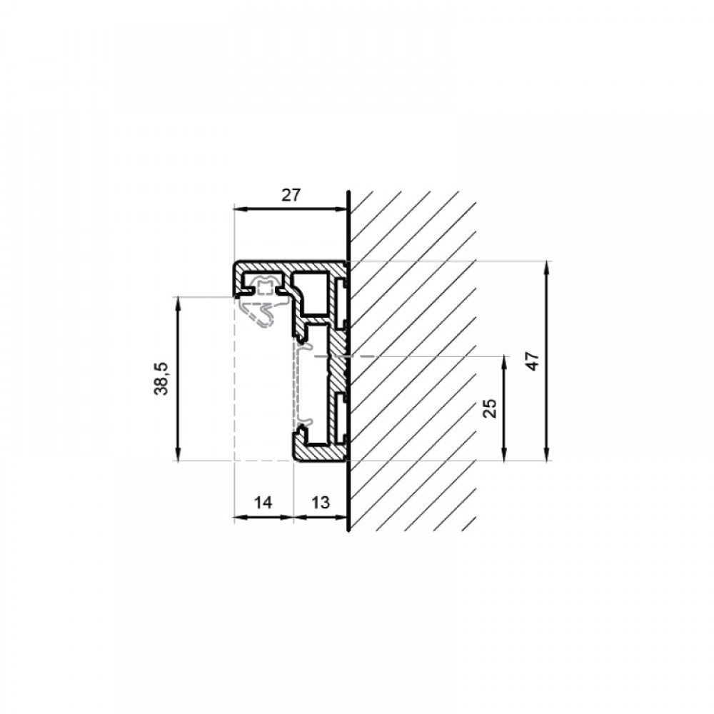 L Type Door Frame - Black