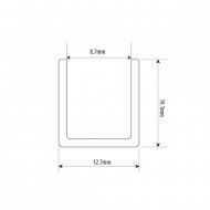 13mm Satin Gold U Channel For 8mm Thick Glass