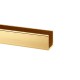 15mm Satin Brass U Channel - 10mm Thick Glass