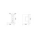 Amazon Range Offset Wall To Glass Shower Hinge - Brushed Nic