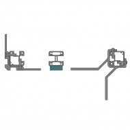 EaziRail Sidemount Wall Adapter - Anodised