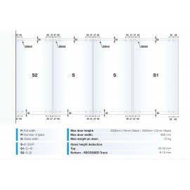 Bi-Fold Top Guide Track