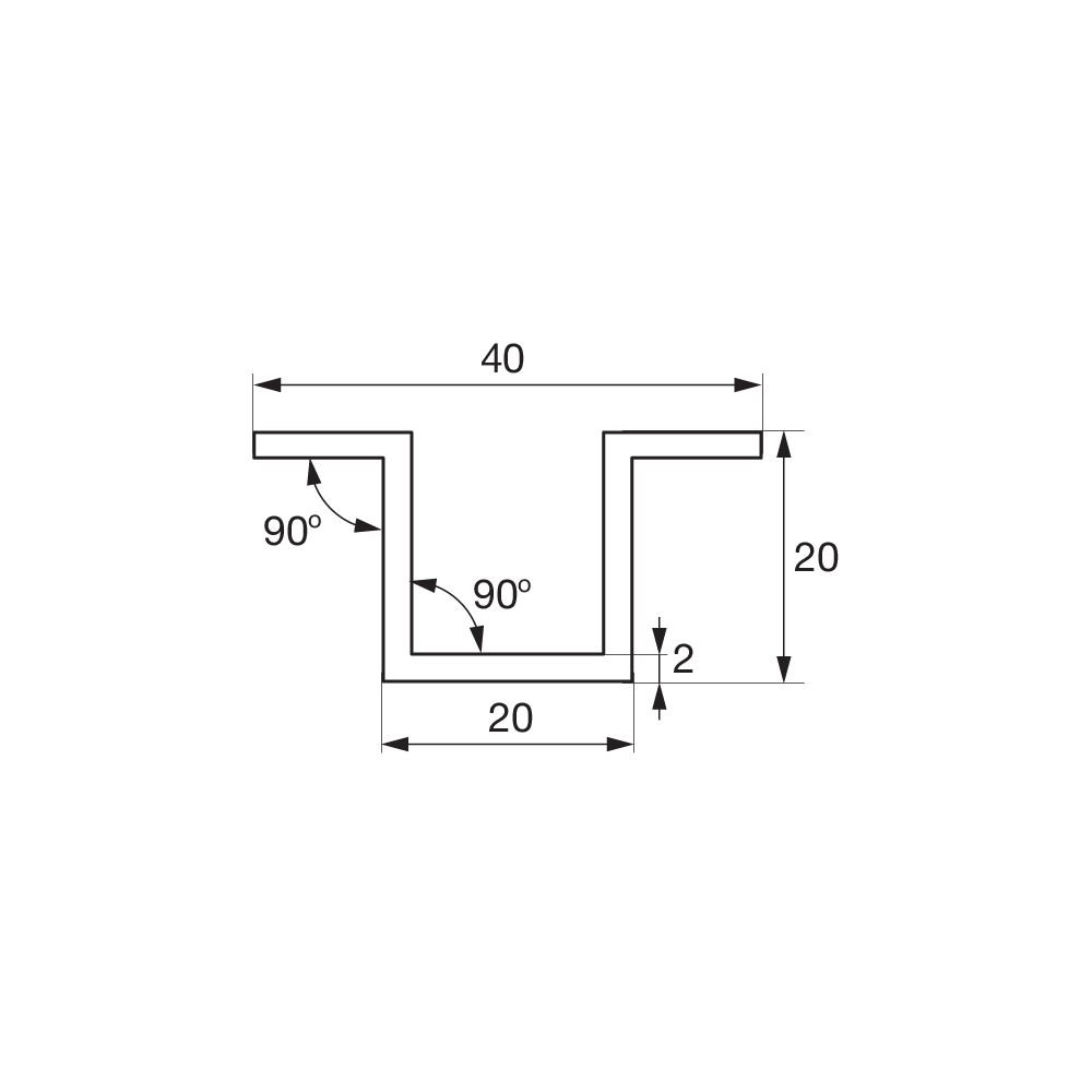 Bi-Fold Bottom Guide Track 3 Mtr