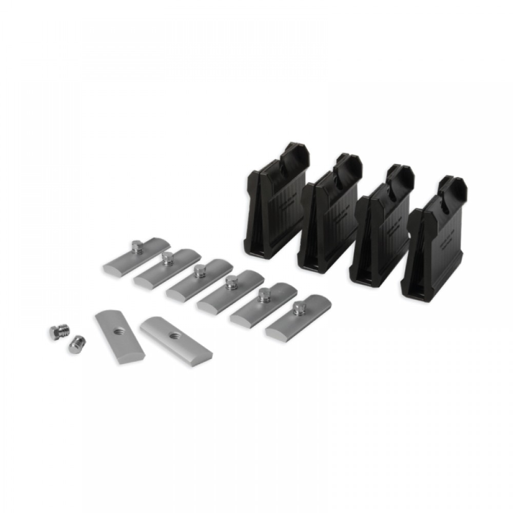 POSIglaze 3 Mtr Side Mount Kit For 15mm Glass - Black