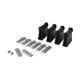 POSIglaze 3 Mtr Side Mount Kit For 17.5mm Glass - Black