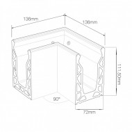 POSIglaze Base Fix 90 Degree Corner