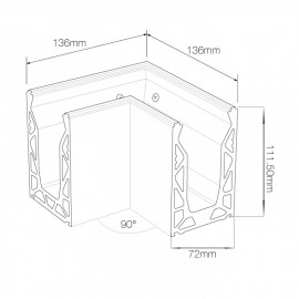 POSIglaze Base Fix 90 Degree Corner