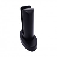 Matt Black Oval Type Glass Spigot - 10-21.52mm - With Cover