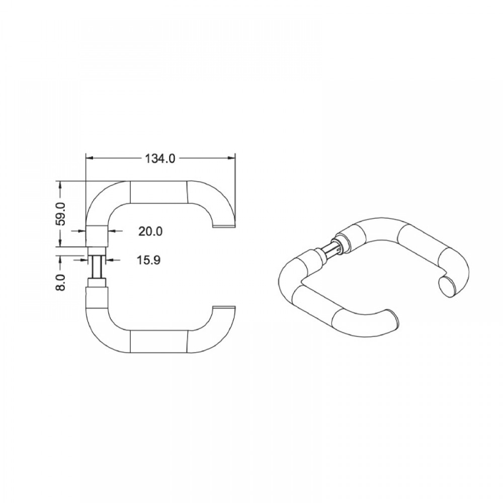 Dynamik Level Handle - NTH02 - Anodised