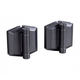 Glass to Glass Gate Hinge 8-12mm Glass - Black