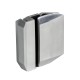 90 Degree Glass To Glass Latch Bracket - Satin Stainless