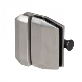 180 Degree Glass To Glass Latch Bracket - Satin Stainless