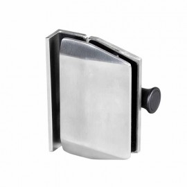 Glass To Wall Latch Bracket - Satin Stainless