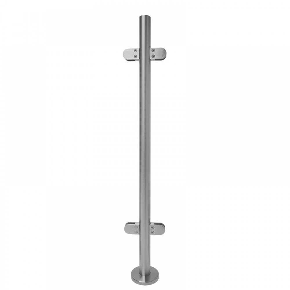 972mm Centre Type Balustrade Post Inc. Clamps For 10mm Glass