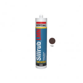 Soudal Silirub LMN Window Installation Silicone - Teak