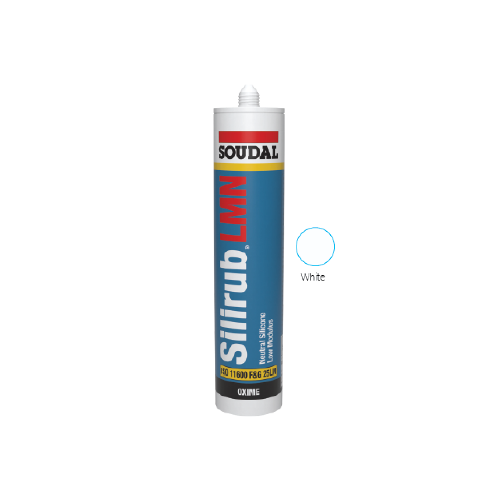 Soudal Silirub LMN Window Installation Silicone - White