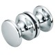 Shower Door Knob - Satin Chrome