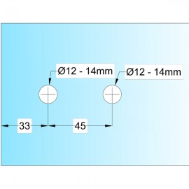 Lever Hinge Alu. Matt Silver