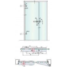 Lever Hinge Alu. Matt Silver