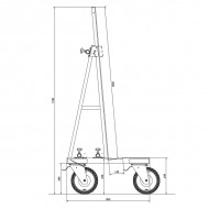 600kg Glass/Window/Slab Transport Dolly