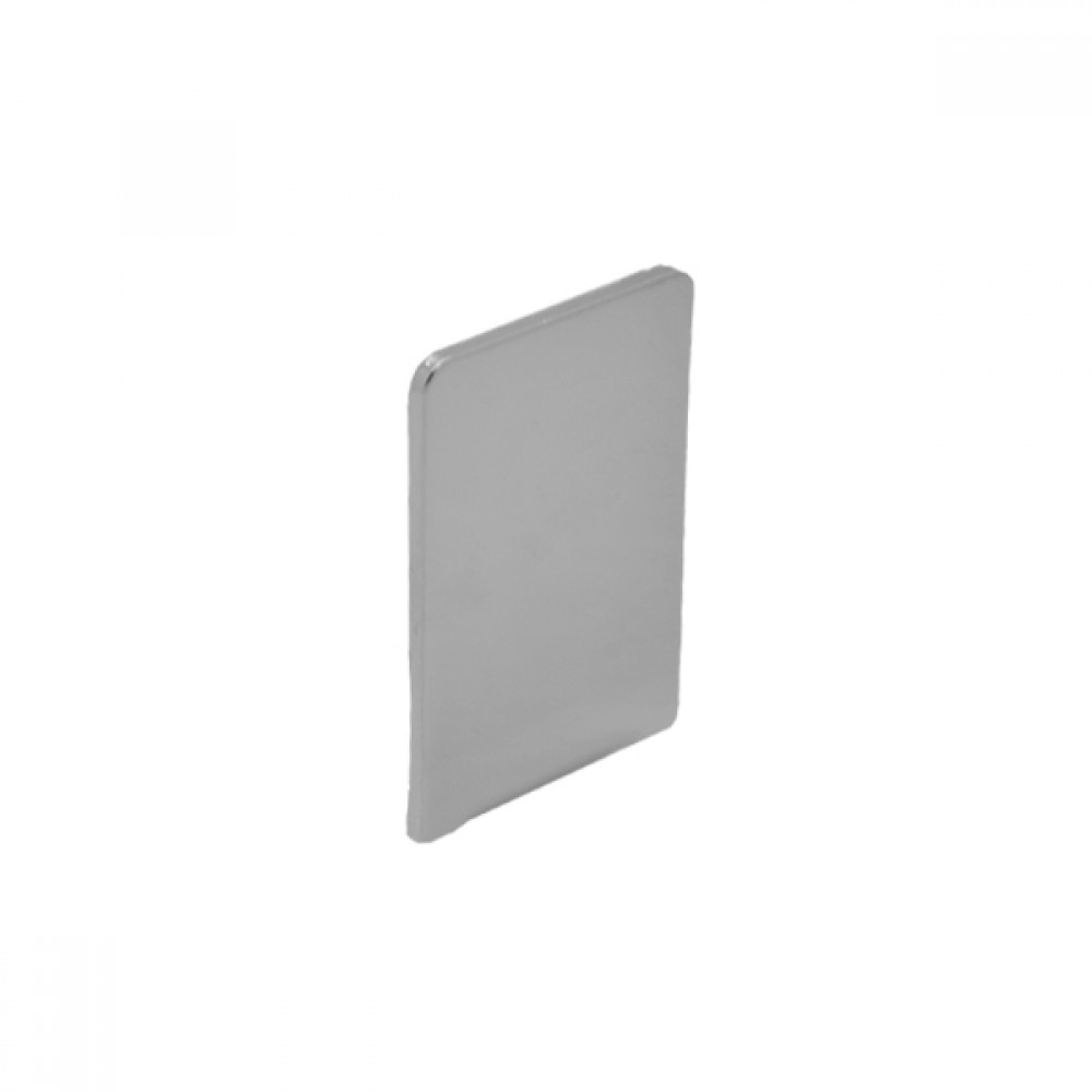 End Cap For 25x50mm Bright Aluminium