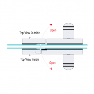 Indicator Lock - Single Action - Polished Stainless