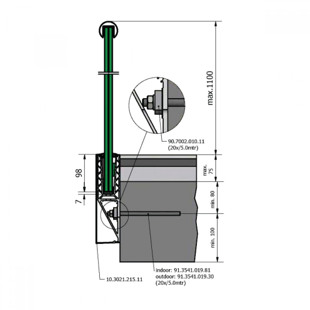 OnLevel 3021 Y Type Side Mount Channel - 0.74kN