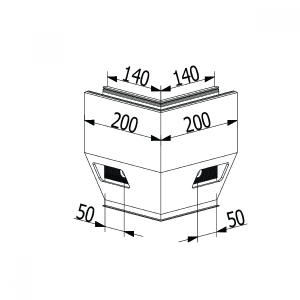 OnLevel 3021 Y Type Top Mount External Corner