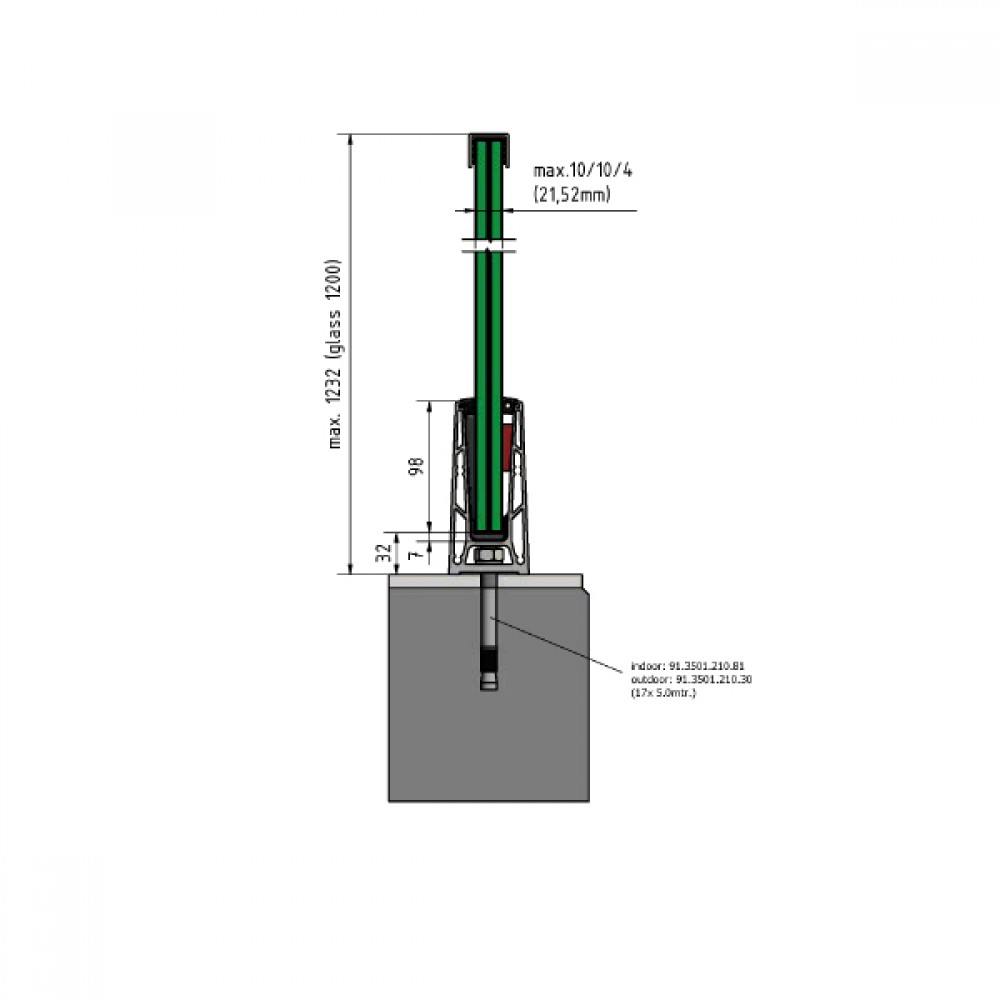 OnLevel 6000 Top Mount Channel - 0.74kN