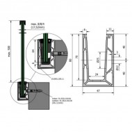 OnLevel 6501 Side Mount Parapet Wall Profile - Anodised Alum