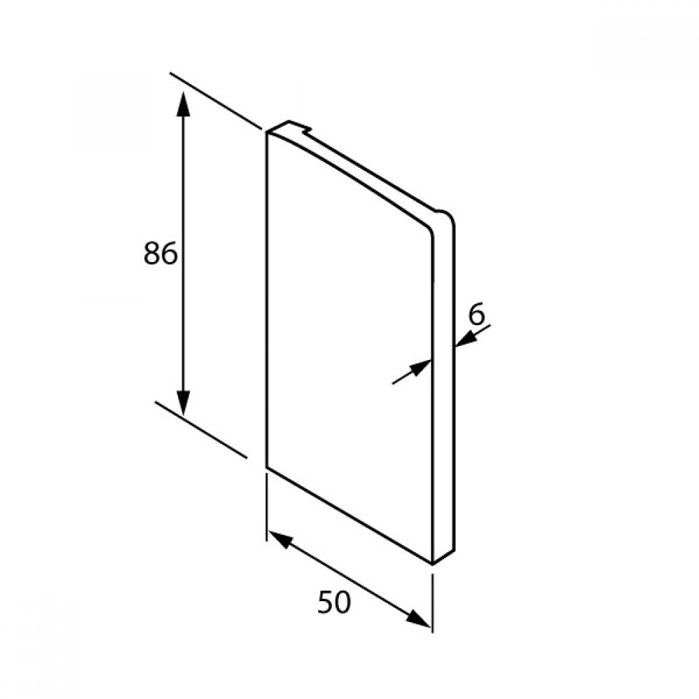 OnLevel 6501 End Cap For Use With Cladding  - Right