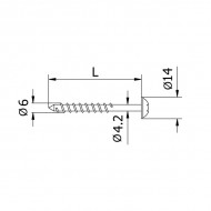 80mm SkyForce Anchoring Bolt For Wooden Frames